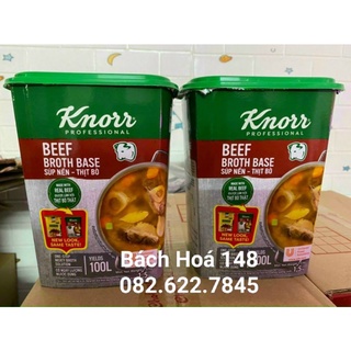 Bột Súp Nền thịt Bò Knorr hộp 1,5kg date mới mẫu mới
