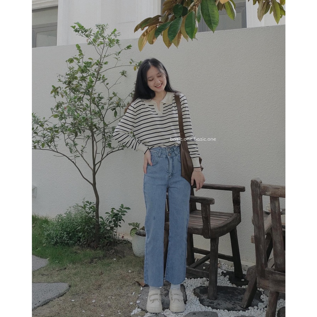 Quần jean hai cúc cắt gấu SV141