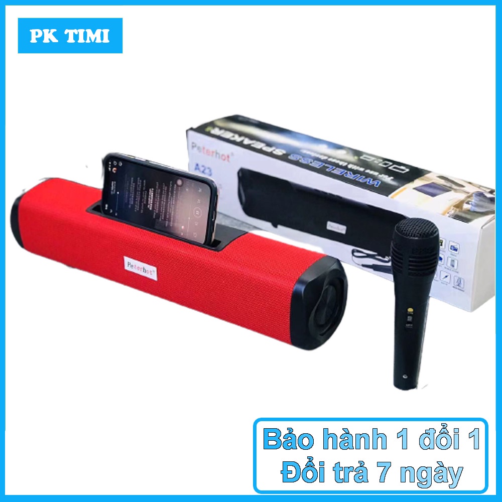 Loa bluetooth karaoke mini công suất lớn không dây có mic âm thanh siêu hay bass khỏe Bảo hành 1 đổi 1