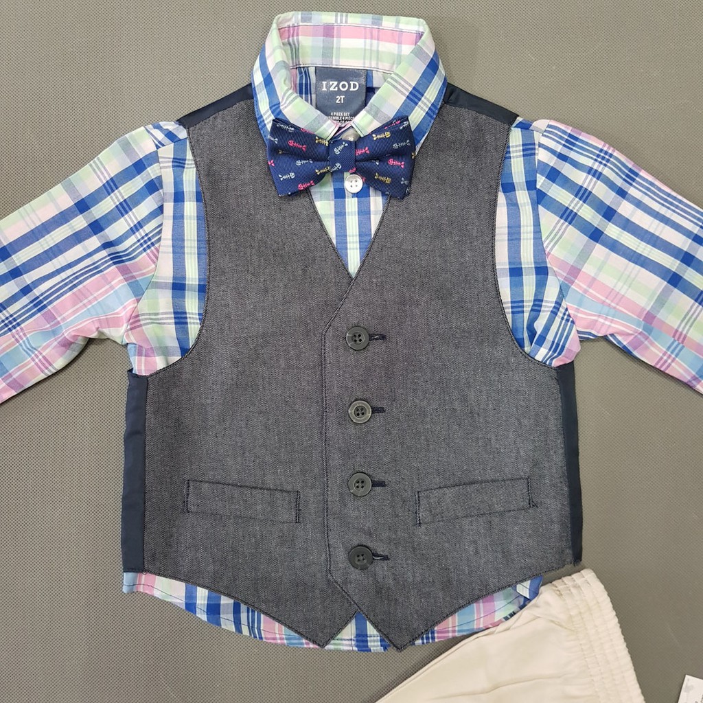 Bộ vest gile 4 món phong cách tây âu hàng xuất xịn
