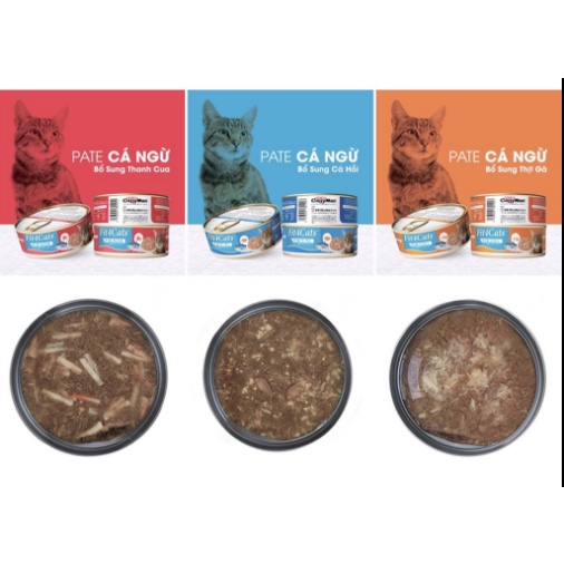 Pate cá ngừ tươi FIT4CATS đóng hộp dành cho mèo - 160gr