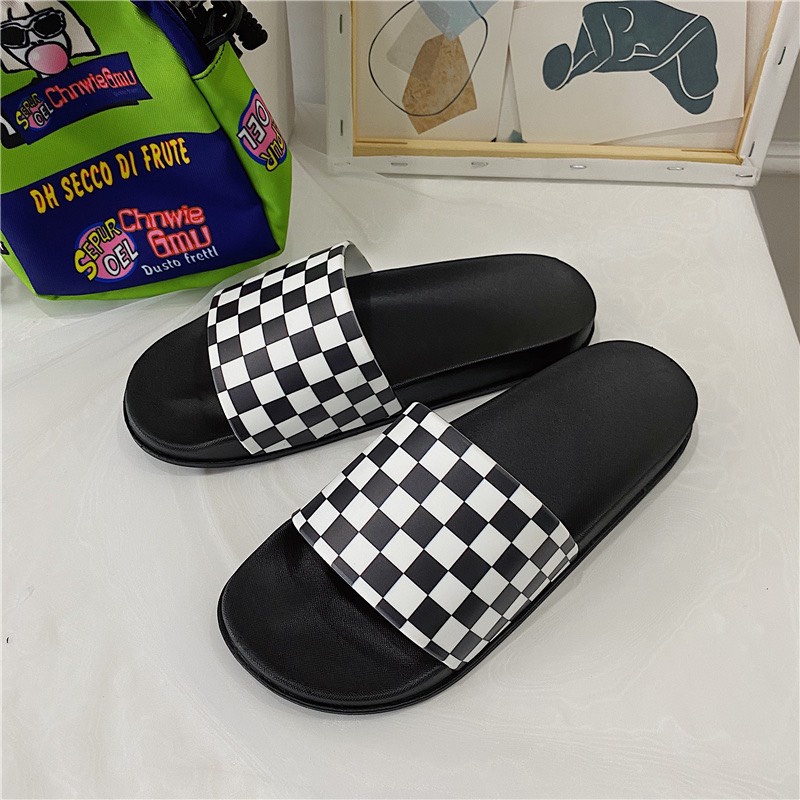 Dép MWC 7731 - Dép Nam Quai Ngang Họa Tiết Ô Vuông  Nổi Bật ,Dép Nam Cao Cấp,Siêu Bền Đẹp, Mẫu Mới, Giá Tốt, Đi Mềm Êm