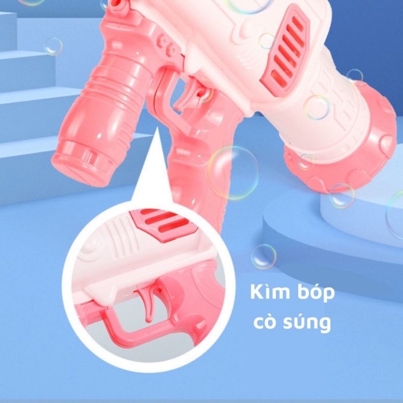 Súng bắn bong bóng xà phòng 32 nòng siêu mạnh chạy bằng pin
