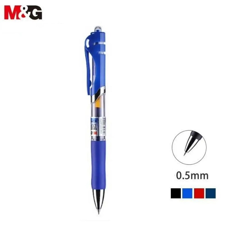 Bút ký gel nước xoay 360 độ M&G K35 ngòi 0.5mm I Ruột G5 thay thế
