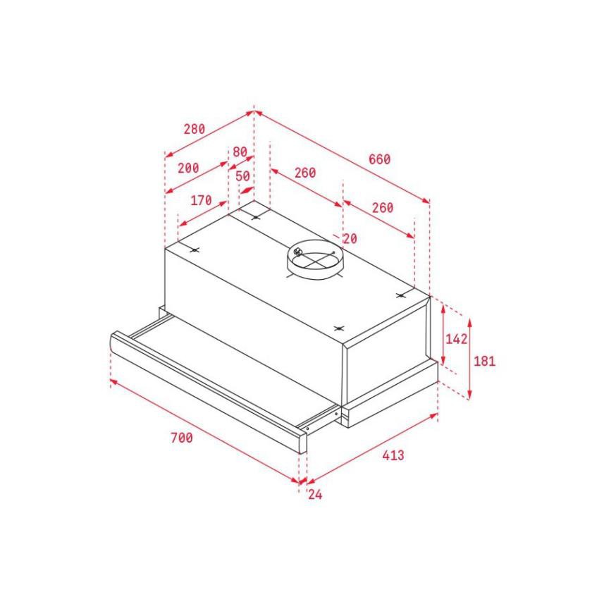 [Mã ELHAMS5 giảm 6% đơn 300K] Máy hút khử mùi Teka TL 7420- MỚI 1000% | BẢO HÀNH CHÍNH HÃNG