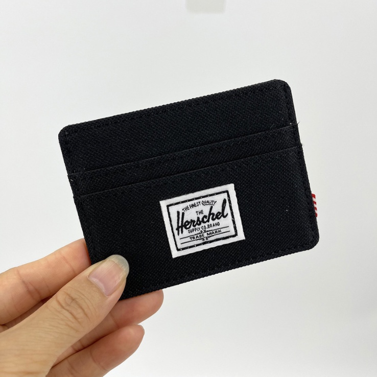 Ví đựng thẻ bằng vải kiểu ngang dành cho nam và nữ giới trẻ cầm tay siêu mỏng (5 màu)