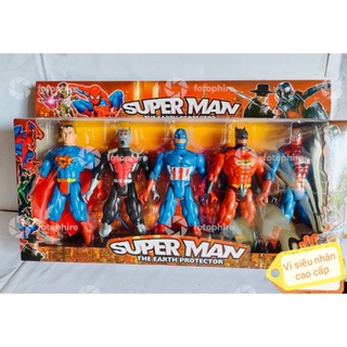 Hộp 5 Anh em Siêu Nhân super hero, biệt đội siêu anh hùng