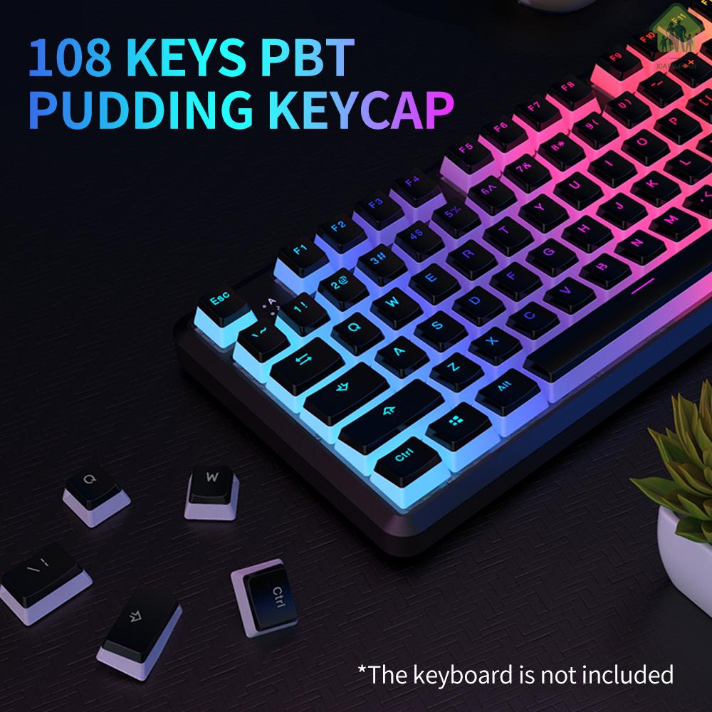 Bộ 108 Phím Pbt Màu Đen Nhám Cho Bàn Phím Cơ