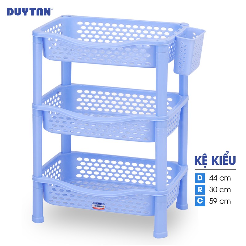 Kệ kiểu nhựa DUY TÂN 3 ngăn (44 x 30 x 59 cm) - 37364 - Giao màu ngẫu nhiên