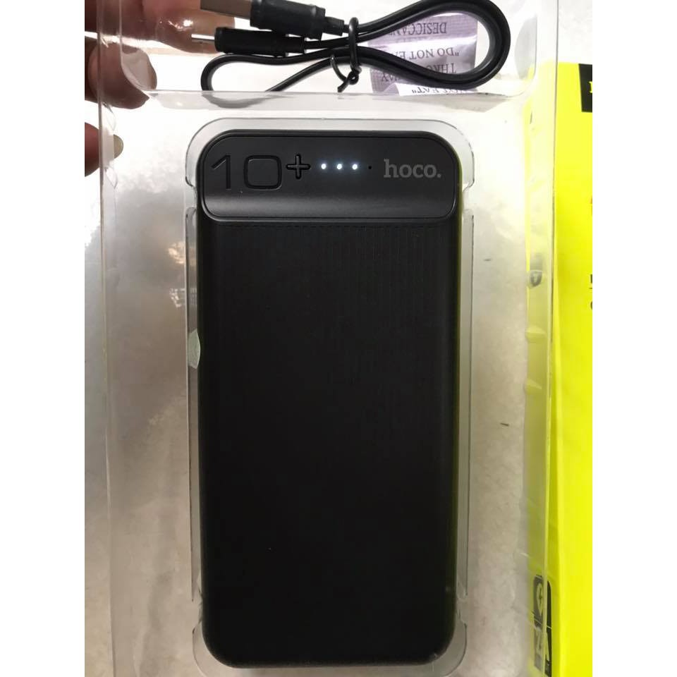 Sạc Dự Phòng Hoco J52 Bản Nâng Cấp 10000mAh - Sạc 2 Thiết Bị Cùng Lúc – Có đèn báo dung lượng – HÀNG CHÍNH HÃNG