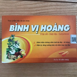 BÌNH VỊ HOÀNG - giảm triệu chứng viêm loét dạ dày - tá tràng.