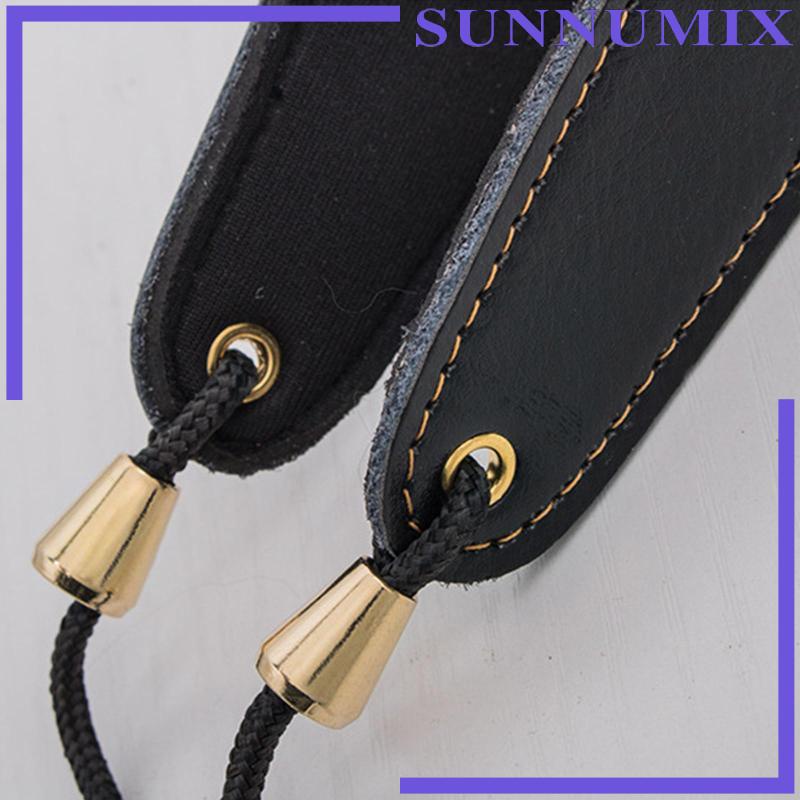 Dây Da Đeo Kèn Saxophone Có Đệm Móc Kim Loại Chuyên Dụng