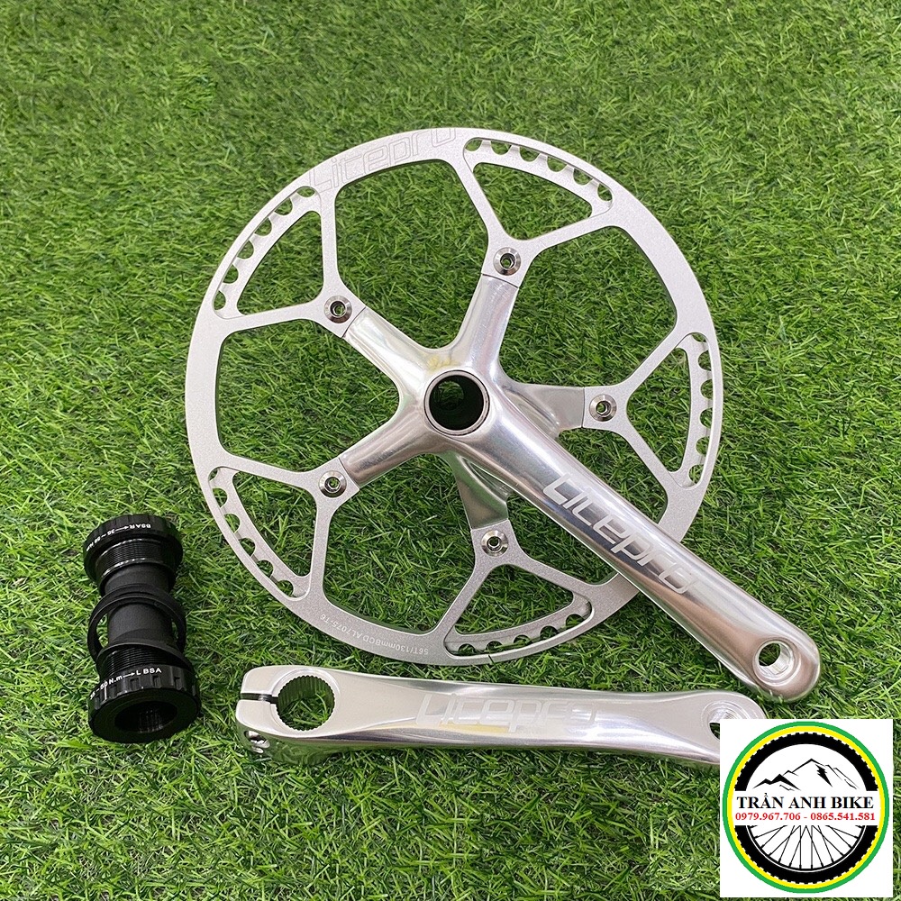 Đùi đĩa  rỗng xe đạp LITEPRO 47T / 53T / 56T