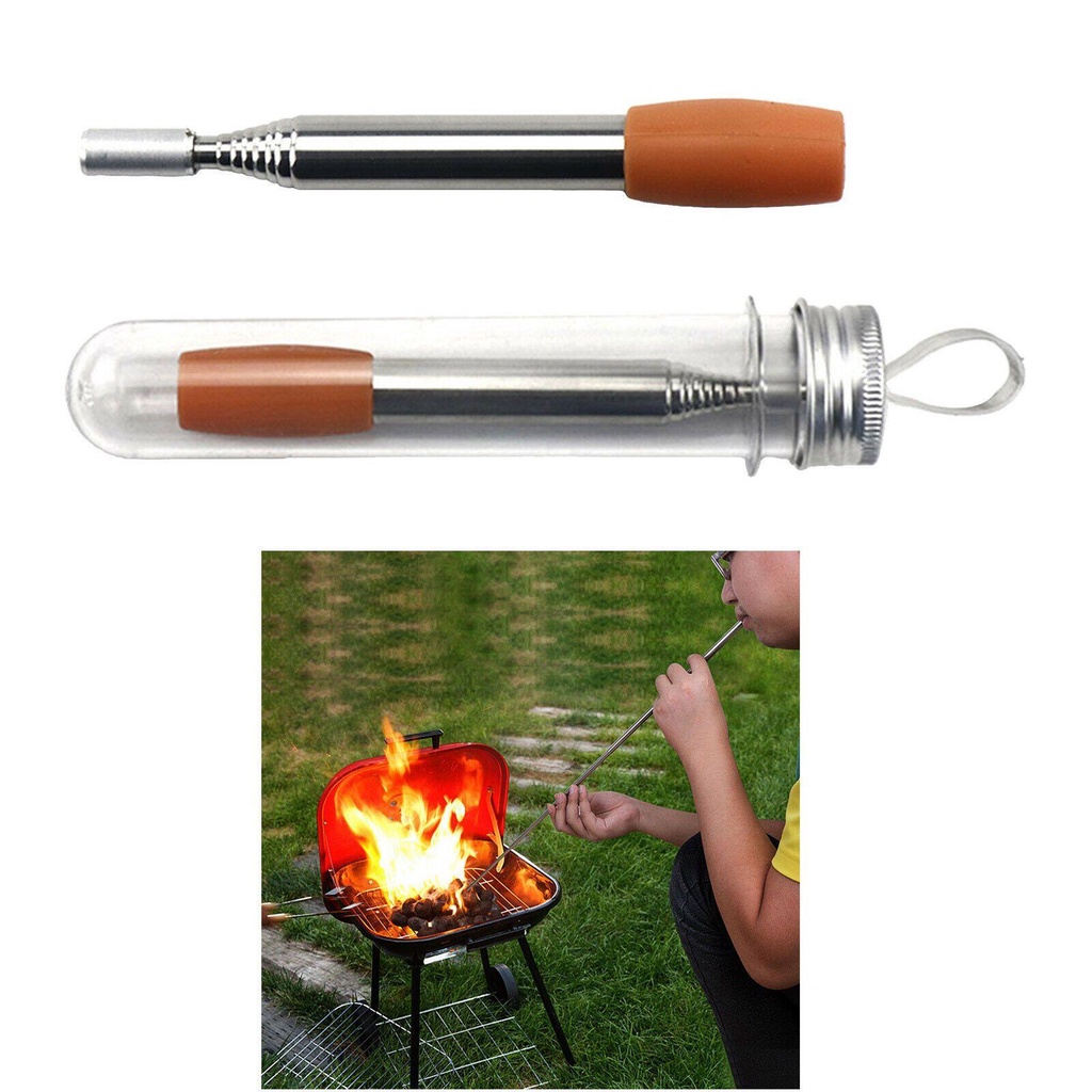 Ống Thổi Lửa Bằng Thép Không Gỉ Tiện Lợi Khi Đi Cắm Trại