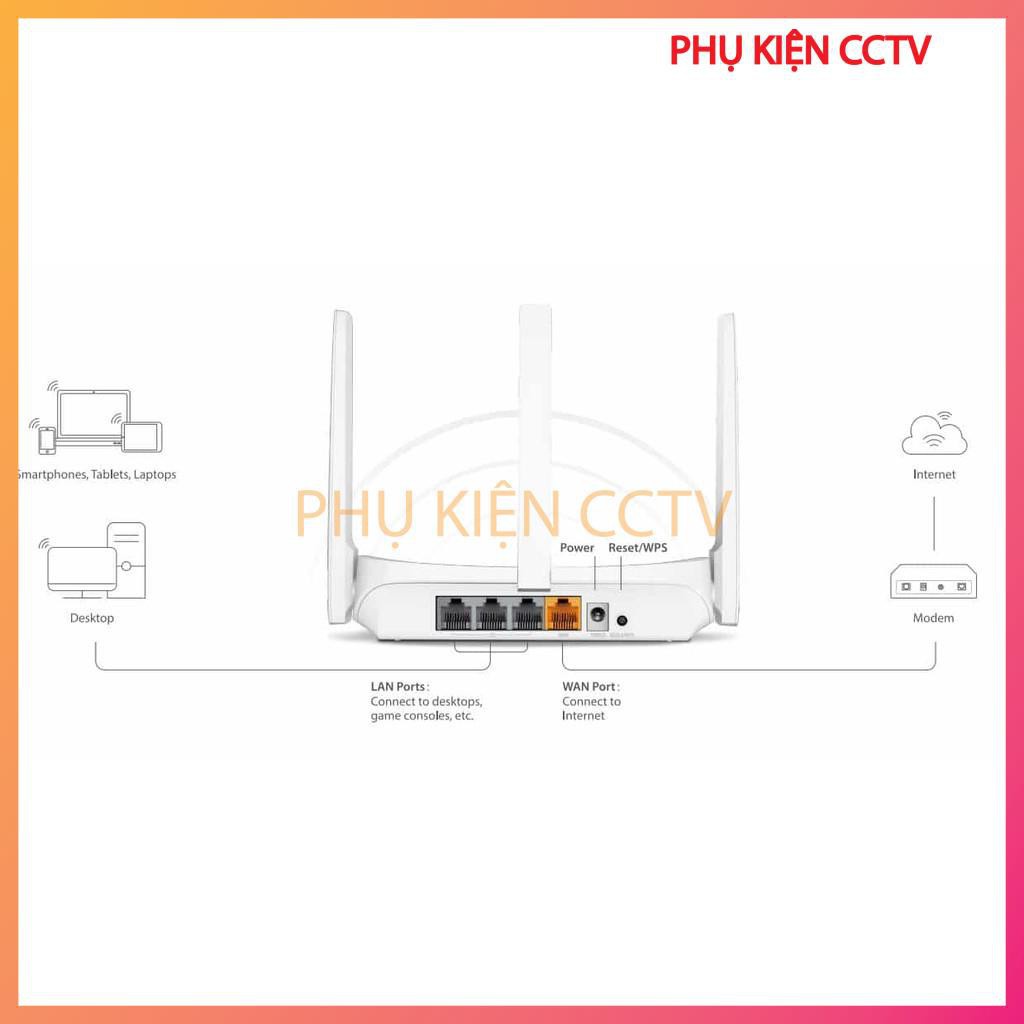 Bộ phát Wifi Mecusys 3 râu 300Mp Chính Hãng