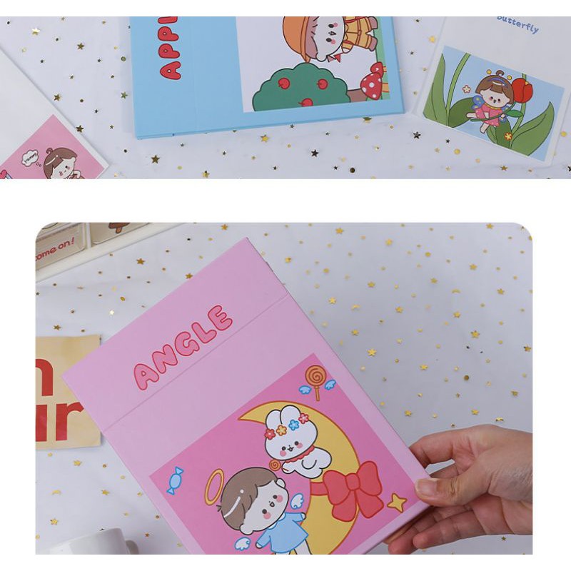 Gương Trang Điểm Để Bàn/ Gương Gập Xếp Cute Khổ Lớn