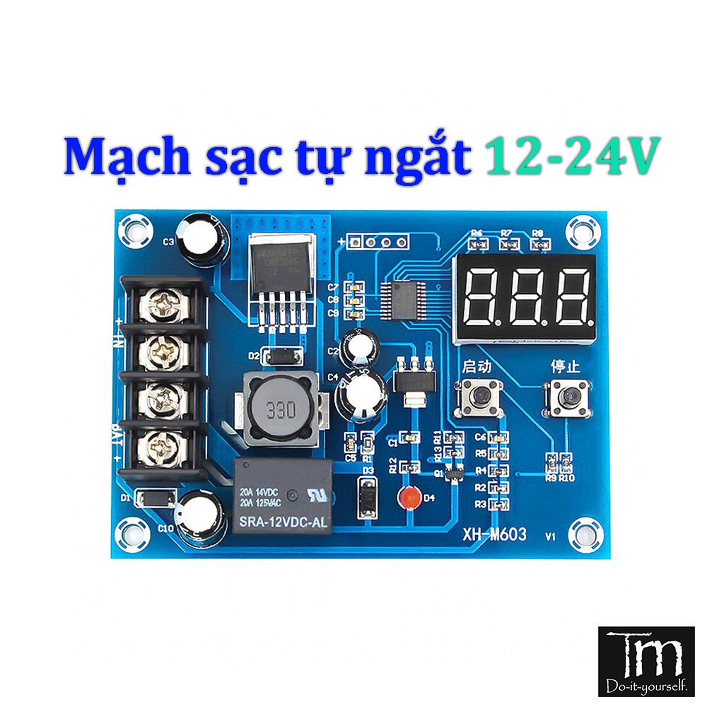 Mạch Bảo Vệ Sạc Ắc Quy Tự Ngắt XH-M603 12-24V