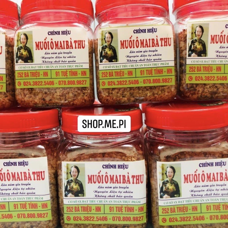 Muối ô mai Hà Nội CHÍNH HIỆU BÀ THU 100gr - 252 Bà Triệu