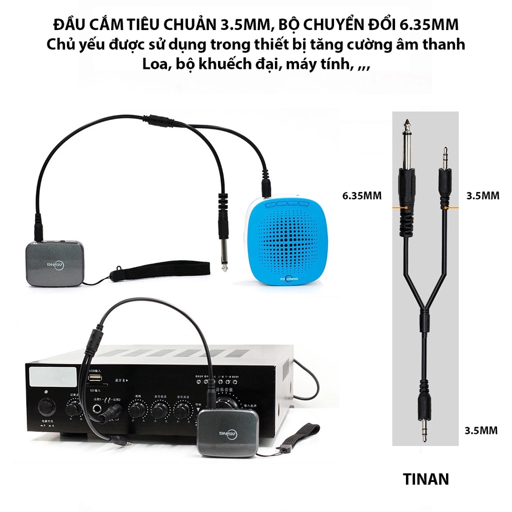 [Mã ELHACE giảm 4% đơn 300K] Micro Không Dây 2.4G Đeo Tai WM01 Khuếch Đại Âm Thanh, Sử Dụng Trợ Giảng