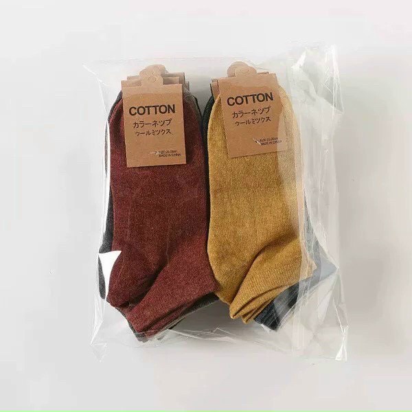 Set 10 đôi tất Nam Nữ Freeship Tất nữ cổ ngắn – vớ nam cổ ngắn xuất Nhật chất liệu cotton dầy dặn co giãn 4 chiều