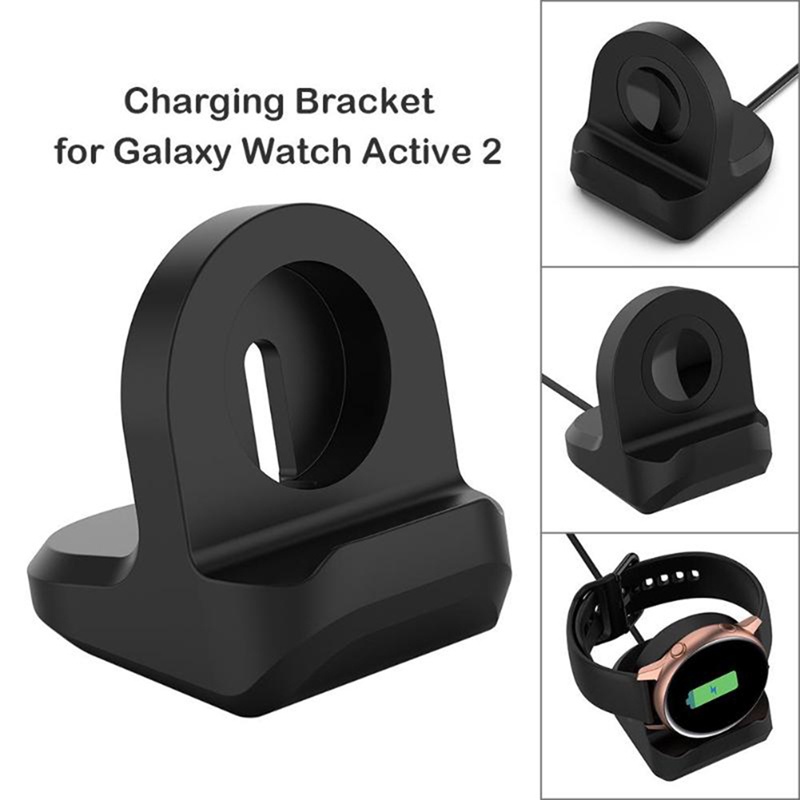 Giá đỡ sạc chống trượt cho đồng hồ thông minh Samsung Galaxy Watch 4 màu đen