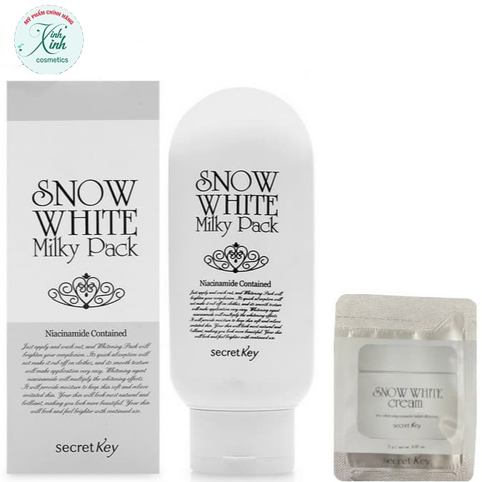 [Tặng sample kem trắng da Snow White] Kem dưỡng trắng body SECRET KEY Snow White Milky Pack 200g