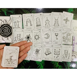Bộ Bài Monster Lenormand size mini 41 Lá, Chất Liệu Giấy Cao Cấp
