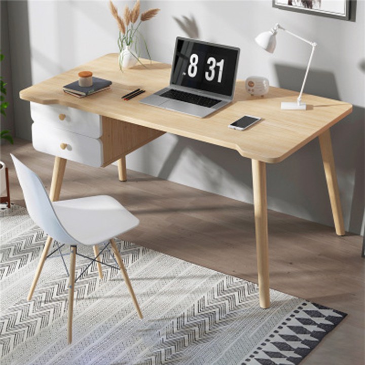 💥GIÁ SỐC💥 Bàn làm việc đẹp dài 1m2 có ngăn 2 kéo, bàn làm việc gỗ BAH053 | BigBuy360 - bigbuy360.vn