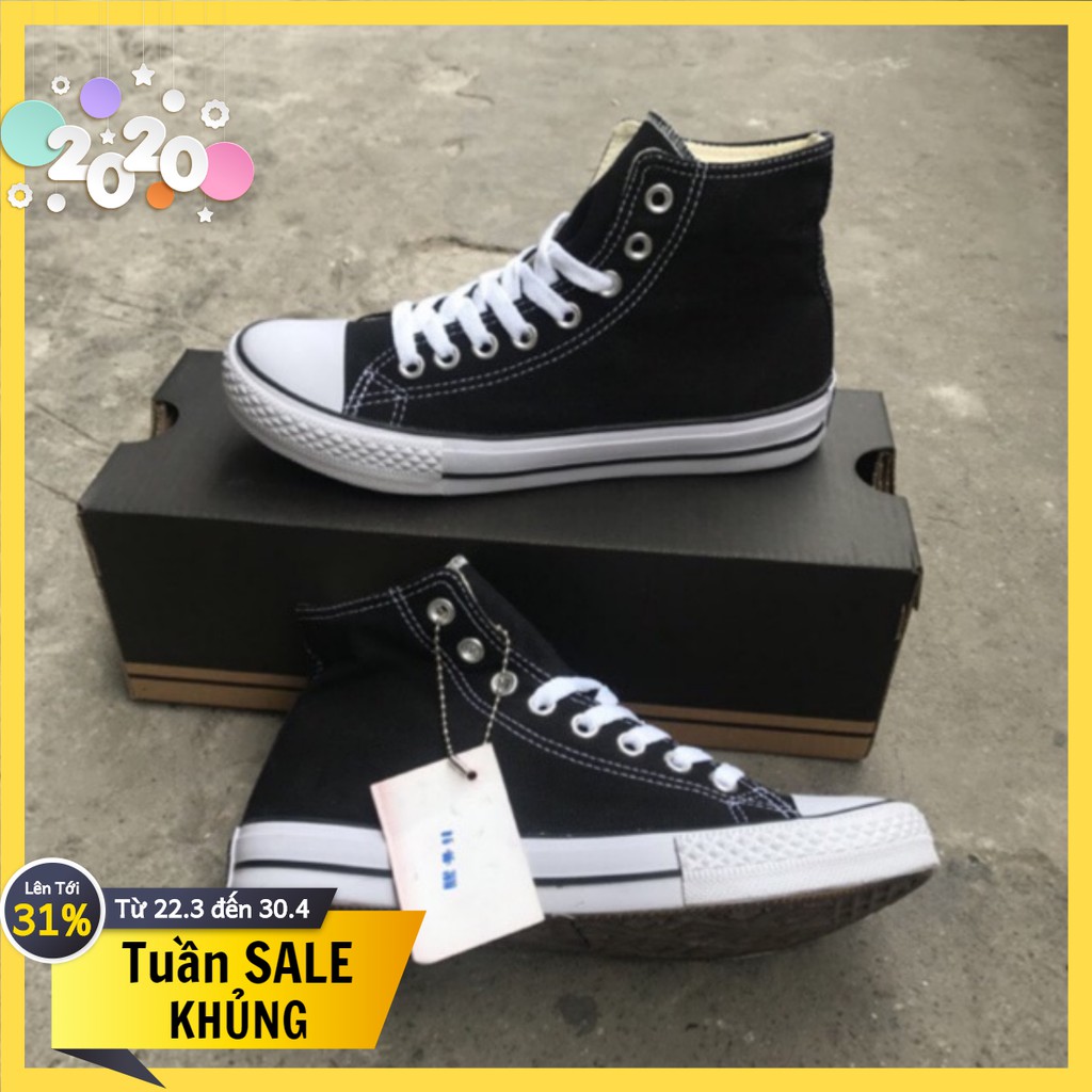 GIÀY C-V CLASSIC ĐEN CAO CỔ (Full box, tag) | BigBuy360 - bigbuy360.vn