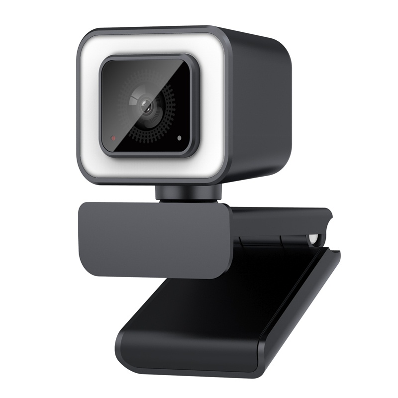 Webcam 2K có vòng đèn cổng USB tiện dụng