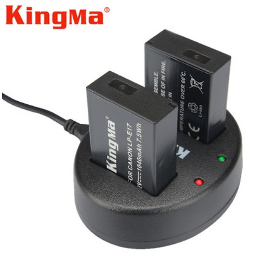 Combo pin sạc kingma for canon LP-E17