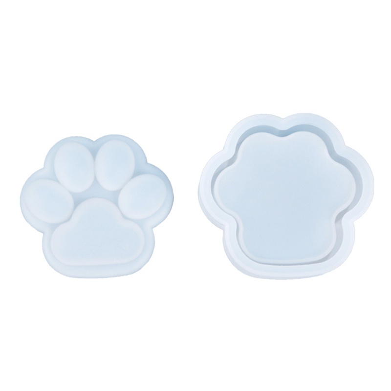 1 set khuôn silicone làm trang sức hình dấu chân mèo DIY