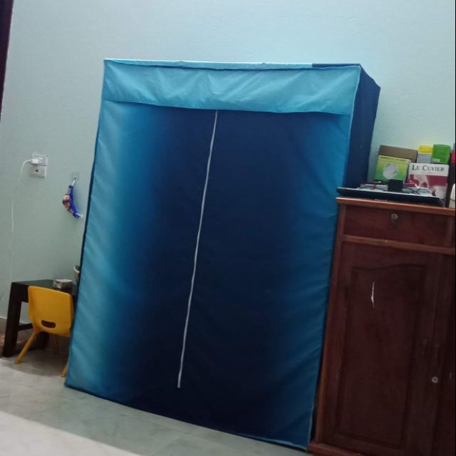 Vỏ tủ vải cao cấp bằng vải dù (vải thật) kt: 130x 45 x 170 | BigBuy360 - bigbuy360.vn