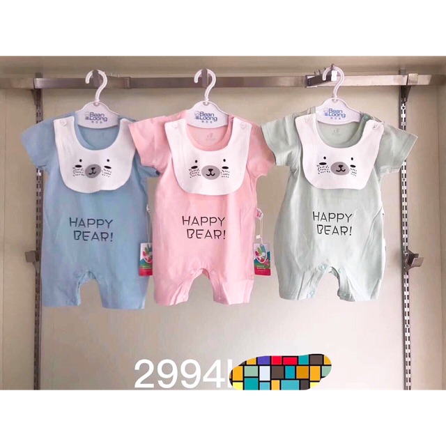 Bodysuit Hình Gấu Cưng Kèm Yếm Cute | BigBuy360 - bigbuy360.vn