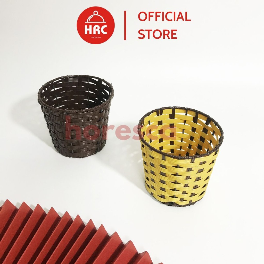 Giỏ Cốc Hộp Đựng Giấy Ăn Nhựa Giả Mây Siêu Rẻ