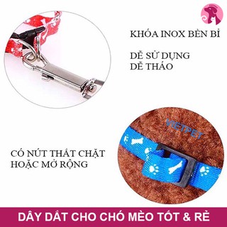 DÂY DẮT ĐAI NGỰA CHO CHÓ, MÈO