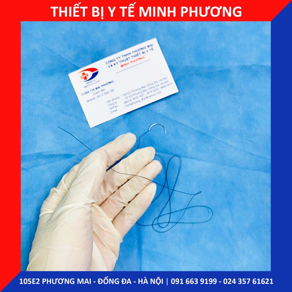 [Combo 5 sợi] Chỉ liền kim tập khâu cho sinh viên y khoa
