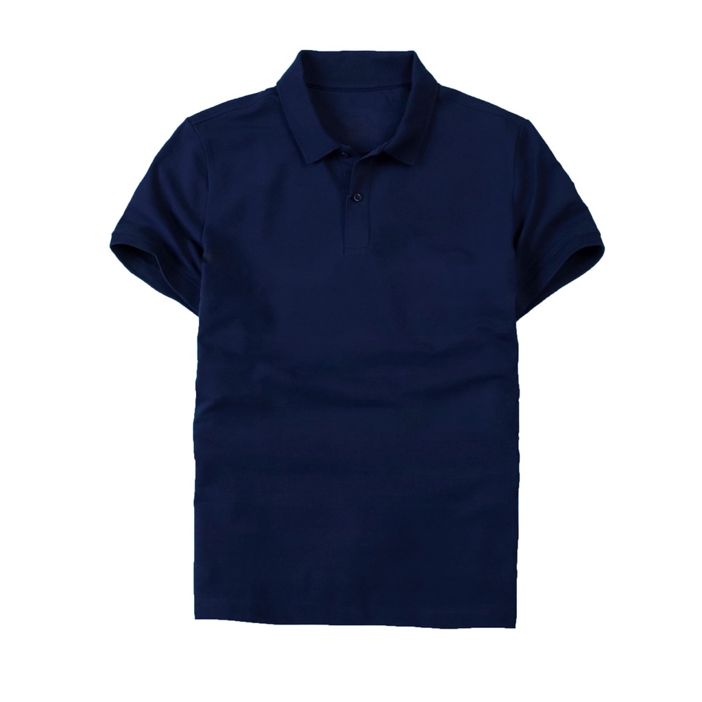 Áo thun POLO Áo Thun Cá Sấu Vải Cá Sấu Cotton Ngắn Tay Màu Trơn Cổ Trụ Size 80Kg