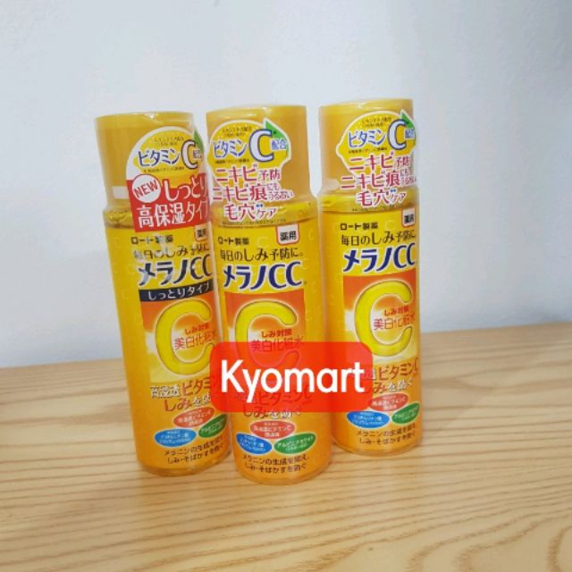 Nước hoa hồng CC Melano Rohto sáng da mờ thâm nám tàn nhang 170ml