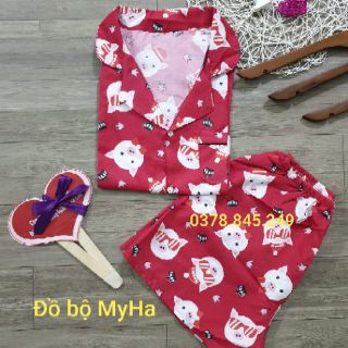 Sét bộ pijama đùi Kate Thái ( mẫu ngẫu nhiên )