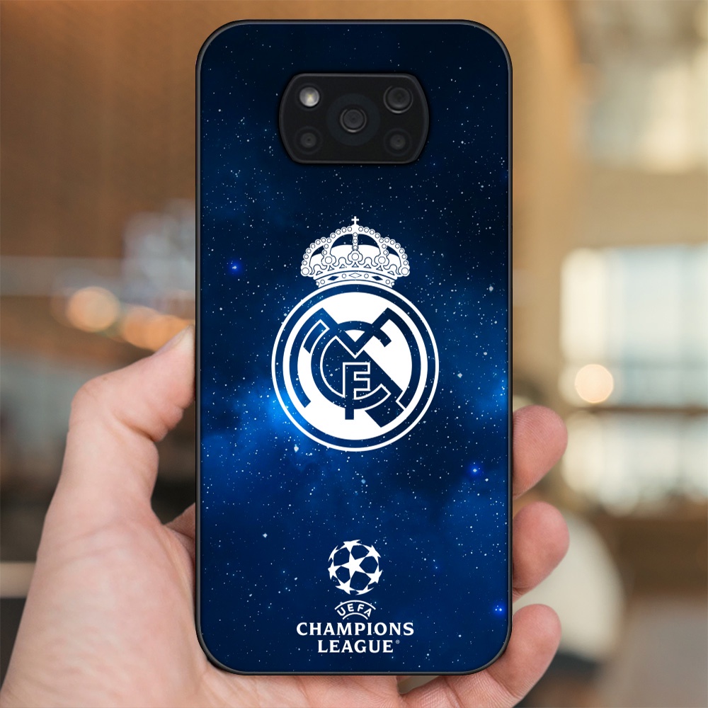 Ốp lưng Xiaomi Poco X3, Poco X3 Pro, Poco X3 NFC viền đen in hình Real Madrid