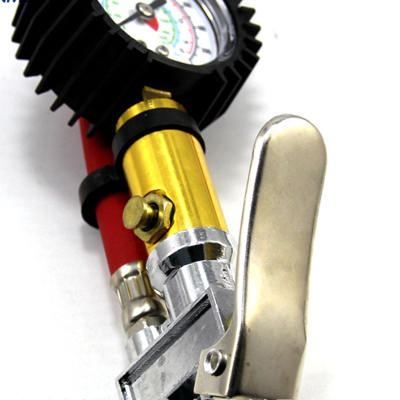 Máy Đo Áp Suất Lốp Xe Kỹ Thuật Số 220 PSI Kèm Ống Dẫn Linh Hoạt