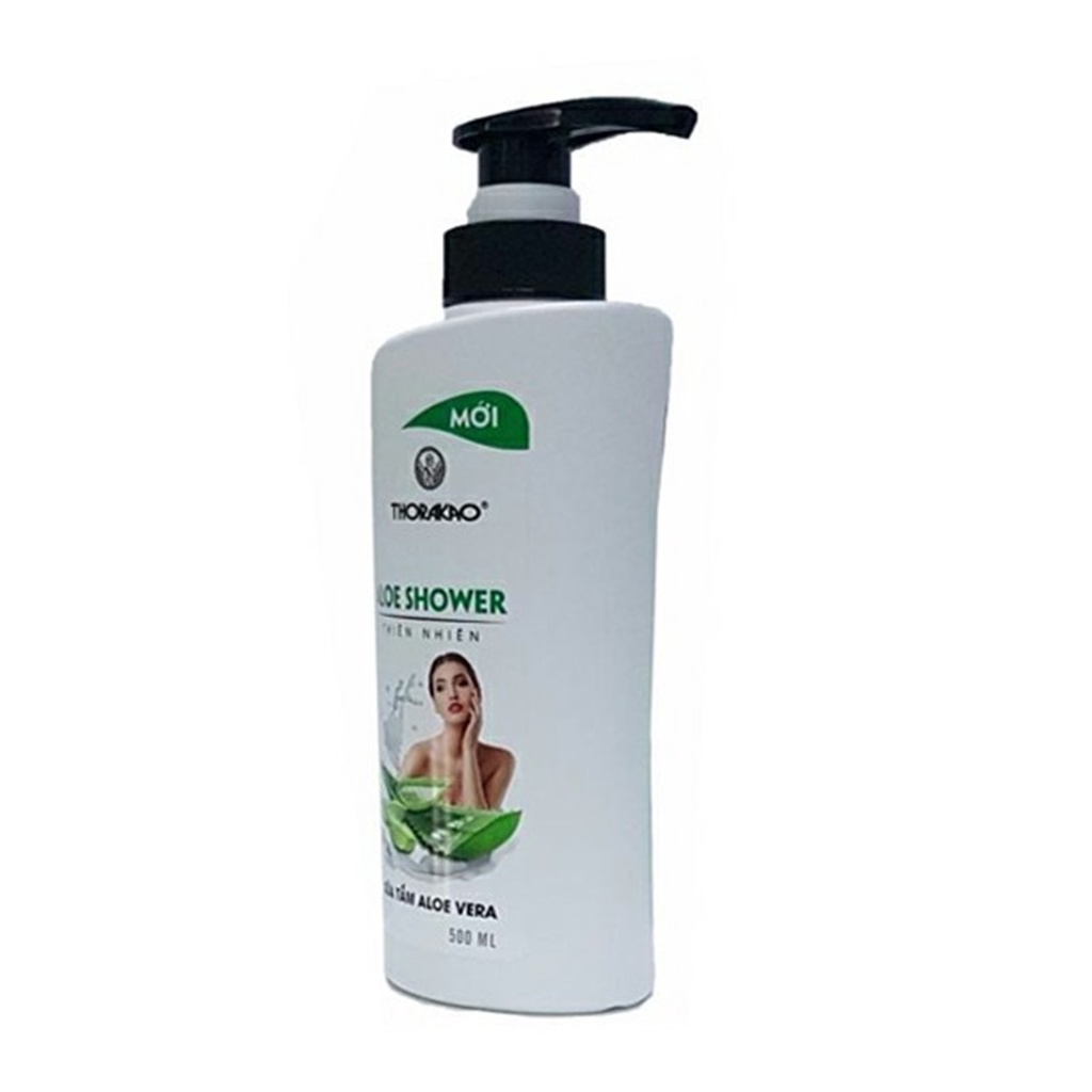 Sữa tắm dưỡng ẩm Aloe Vera Thorakao - Giúp da sáng mịn, tăng độ ẩm, dưỡng da toàn thân 500ml