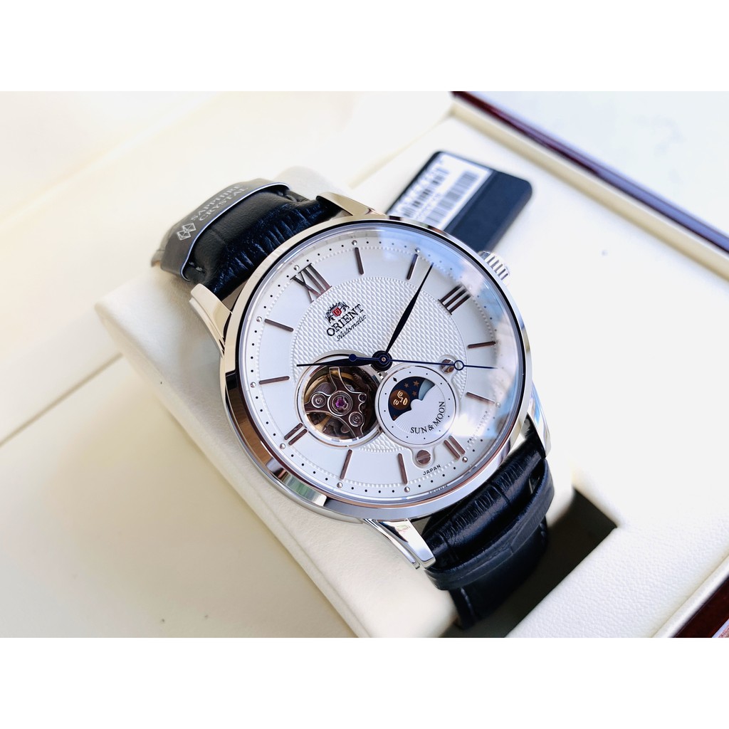 Đồng hồ nam Orient Sun and moon RA-AS0005S00B - Máy Automatic cơ - Kính Sapphire