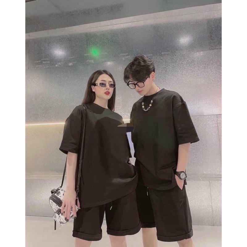 [Rẻ Vô Địch] Sét Đồ Bộ Thể Thao Đùi Trơn Phong Cách Ulzzang Unisex, Freesize Chất Thun Cotton Không Phai(Ảnh Thật)