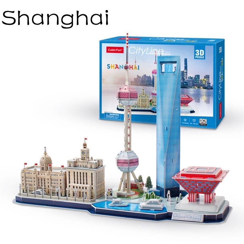 [Mã LIFETOYS1 giảm 30K đơn 99K] Bộ Đồ Chơi Lắp Ráp Mô Hình Tháp London Paris Moscow 3d Bằng Giấy Cho Bé