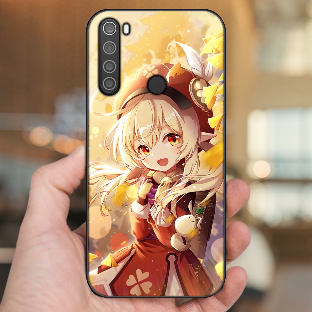 Ốp lưng Xiaomi Redmi Note 8 viền đen in hình Klee Genshin Impact