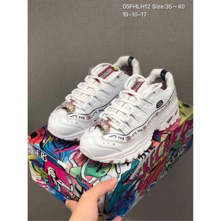 【Đề nghị đặc biệt】Skechers SKECHERS D'lites Pvàa Shoes Thick-soled Giày thể thao 05FH12 729