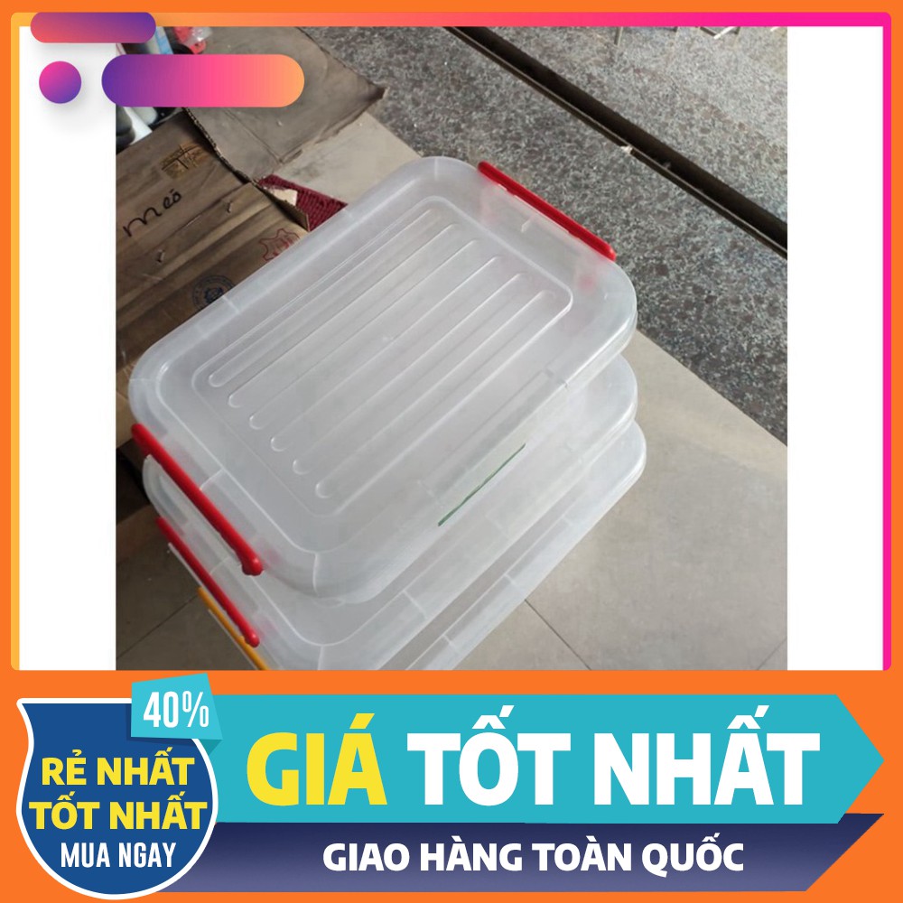 [Rẻ Vô Địch] Thùng chữ nhật đựng đồ chơi quần áo, gạo nhựa việt nhật. Thùng đa năng có nắp đậy