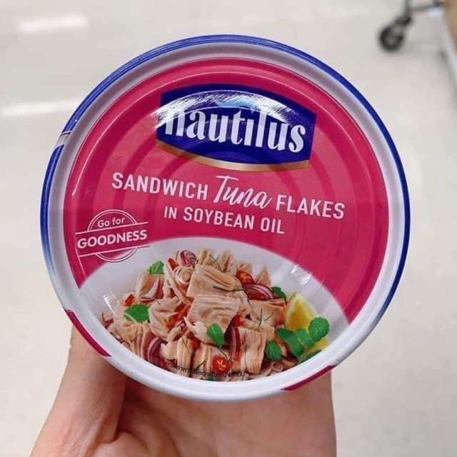 Hộp Cá Ngừ Cắt Lát Ngâm Dầu Đậu Nành Nautilus Thái Lan 170G